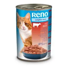 Reno konzerva pre mačky kúsky hovädzia 415g