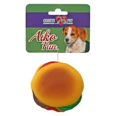 COBBYS PET AIKO FUN Hamburger 8cm gumená hračka pre psov