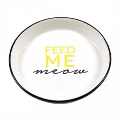 Duvo+ Keramická miska pre mačky - Feed me meow 13,8cm