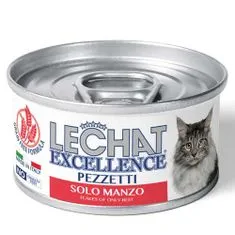 Monge LECHAT EXCELLENCE FLAKES kompletné krmivo pre dospelé mačky s hovädzím mäsom 80g