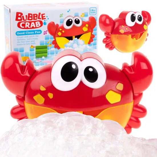 Aga Penová hračka do kúpeľa s generátorom bubliniek krab