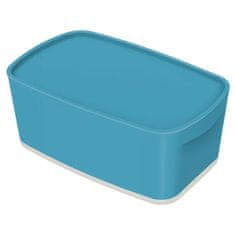 LEITZ Úložný box s vekom MyBox, veľkosť S kľudná modrý