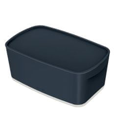 LEITZ Úložný box s vekom MyBox, veľkosť S zamatový šedý
