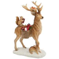Villeroy & Boch Vianočné dekorácie WINTER COLLAGE Jeleň s darčekmi
