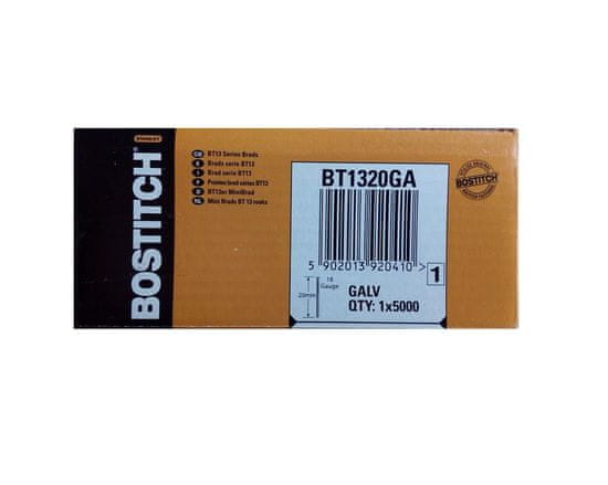 Bostitch Klinčeky kolárske BT13/18G 20mm pozink 5.000ks v bal. (BT1320GA)
