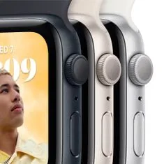 Apple Watch SE 2022, 44mm Starlight Aluminium Case with Starlight Sport Band MNJX3CS/A