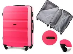 Wings Cestovný kufor stredný Wat1, ružový, 68x43x25