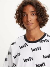 Levis Biele pánske vzorované tričko Levi's Poster S