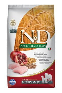 N&D N & D LG DOG Adult M / L Chicken & Pomegranate 2,5kg