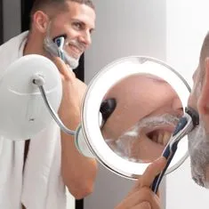 Northix Make-up zrkadlo s lupou a LED 