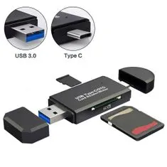 Northix Čítačka kariet – USB Type-C/USB 3.0 
