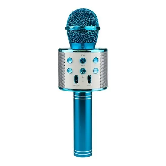 Northix KTV - Bezdrôtový Karaoke Mikrofón - Modrý