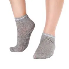 Northix 2x Protišmykové ponožky na jogu - šedé 