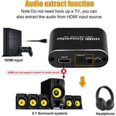 Northix HDMI Audio Extractor - 3D / 1080p / 4K 