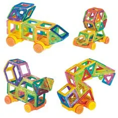 Northix Magnetické stavebné diely – perfektný darček pre deti (82 ks) 