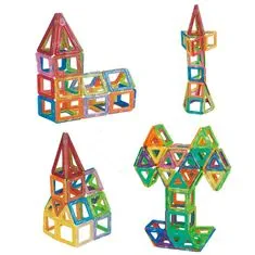 Northix Magnetické stavebné diely – perfektný darček pre deti (224 ks) 