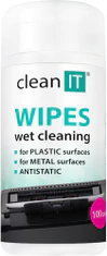 CLEAN IT čisticí ubrousky mokré na plasty 100ks