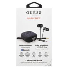 Guess Bundle In-Ear Sluchátka + Bluetooth Reproduktor čierny / GUBPERSPBK