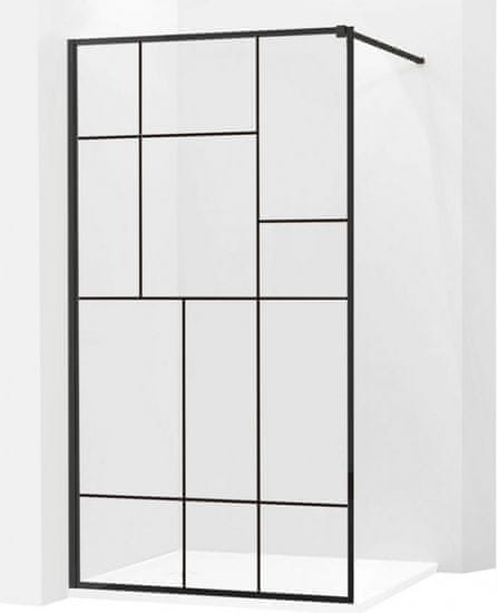 Mexen KIOTO sprchová stena walk-in 70x200 cm 8mm čierny vzor - 2, 800-070-000-00-78 - MEXEN