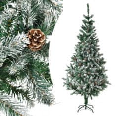 Juskys Umelý vianočný stromček - 180 cm, zelený so snehom