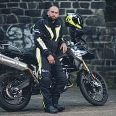 W-TEC Pánska moto bunda Brandon Farba čierna-fluo žltá, Veľkosť S