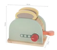 ZOPA Drevený toaster set