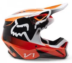 FOX Motokrosová helma V1 Leed Helmet Dot/Ece Fluo Orange vel. XL