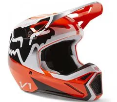 FOX Dětská motokrosová helma Yth V1 Leed Helmet Dot/Ece Fluo Orange vel. YS