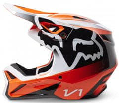 FOX Motokrosová helma V1 Leed Helmet Dot/Ece Fluo Orange vel. XL