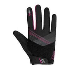Etape Paola+ cyklistické rukavice čierna-ružová Veľkosť oblečenia: L