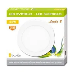 Ecolite Ecolite SMD kruh prisadený 30cm, 25W, 4100K, IP20, 2260Lm LED-CSL-25W/4100