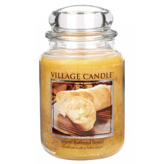 Village Candle vonná sviečka Warm Buttered Bread (Teplé maslové hustičky) 737g