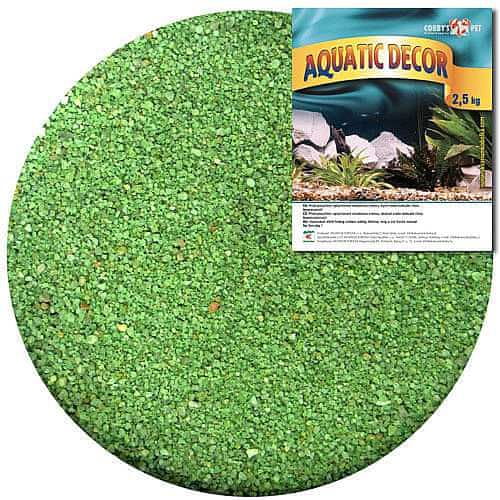 COBBYS PET AQUATIC DECOR Piesok zelený 0,5-1mm 2,5kg