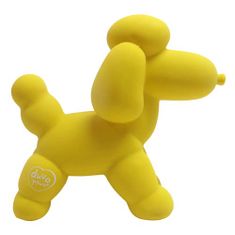 Duvo+ Balónové zvieratko z latexu - pudlík , žltá 14x6x12,5cm