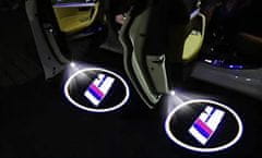 Zapardrobnych.sk LED projektor logá značky automobilu, 2 ks, BMW M Sport