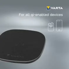 VARTA bezdrôtová nabíjačka Wireless Charger Pro, 15W, čierna 57905101111