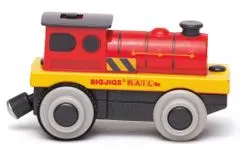 Bigjigs Rail Elektrická lokomotíva Červený silák