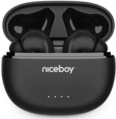  Bluetooth slúchadlá niceboy hive pins 3 anc handsfree mikrofón aplikácie ion ekvalizér skvelý zvuk dlhá výdrž na nabitie nabíjacie puzdro 