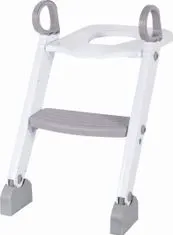 Freeon Záchodová doska s rebríkom, biela/sivá