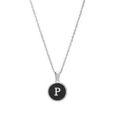 Troli Originálny oceľový náhrdelník s písmenom P
