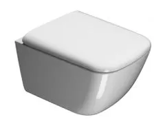 GSI CERAMICA Sand wc sedátko, biela/chróm (MS9011)