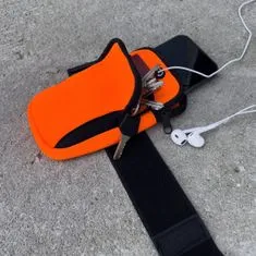 MG Running Armband bežecké puzdro, oranžové