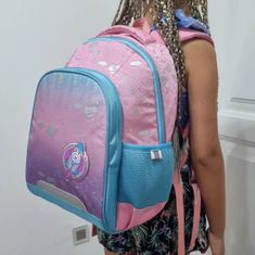 Klarion Kvalitná ergonomická školská taška Rocket Rose