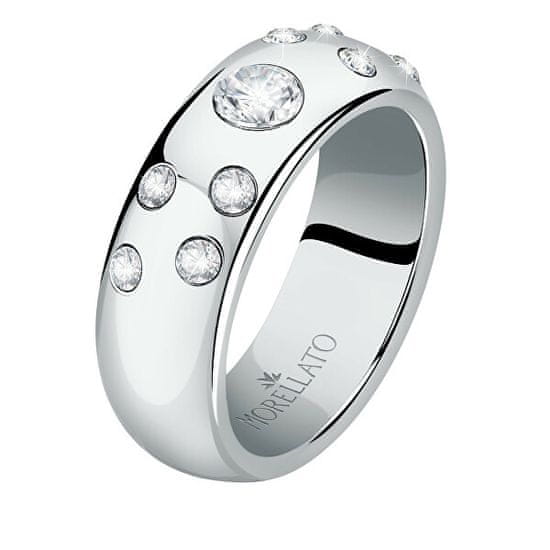 Morellato Luxusný oceľový prsteň s kryštálmi Poetica SAUZ260