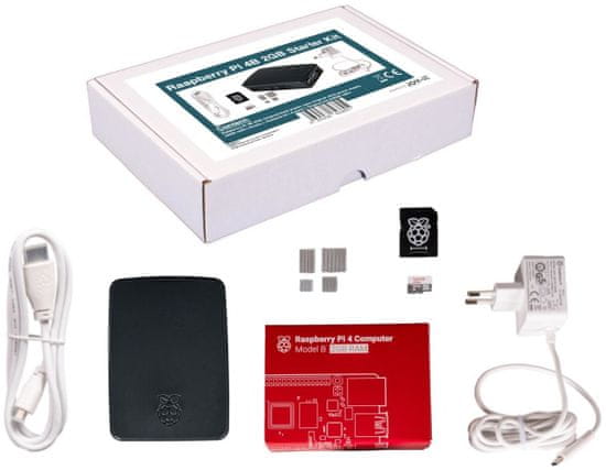 Raspberry Pi JOY-IT 4 2GB Starter Kit (RB-SET-4-2), čierna