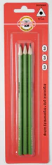 KOH-I-NOOR ceruzka grafitová trojhranná č.3 /zelená set 3 ks