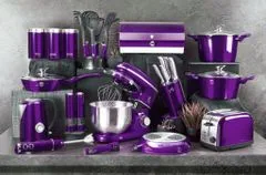 Berlingerhaus Sada nožov v stojane 6 ks Royal Purple Metallic Line Kikoza Collection