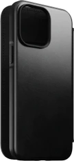 Nomad kožené flipové pouzdro MagSafe Folio pro Apple iPhone 14 Pro Max, čierna