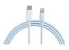 KOMA Synchronizačný a nabíjací kábel USB-C / Lightning konektor pre Apple - 2m, biely