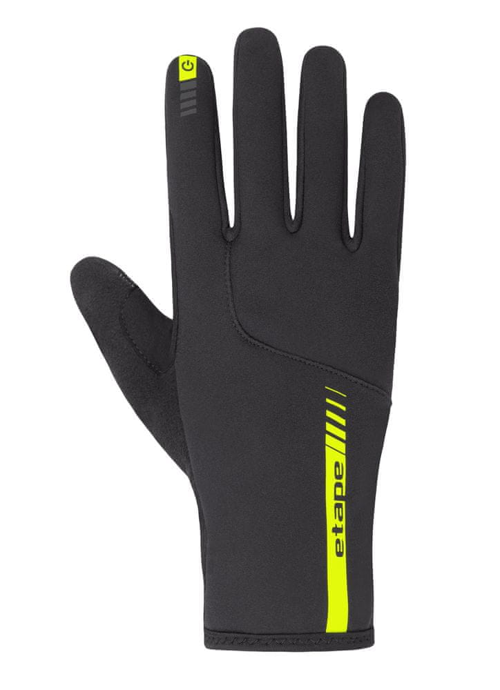 Etape Zateplené rukavice Lake 2.0 WS+ Fluo čierna/žltá XL
